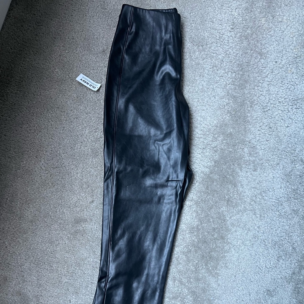 Old navy leather pants skinny